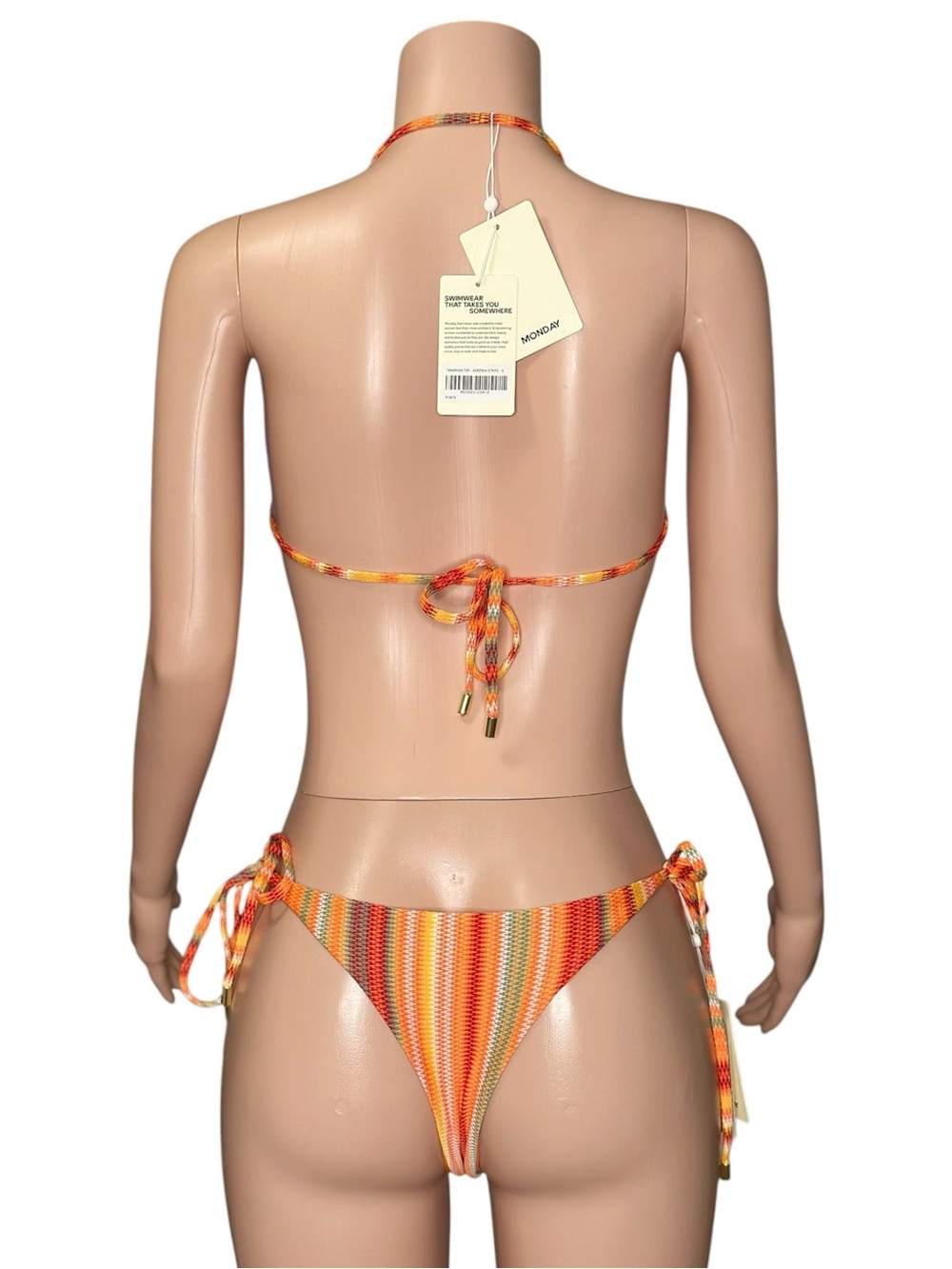 MONDAY SWIMWEAR Tamarama Top & Palma Bottom, Sardinia Stripe , Small - Picture 6 of 8